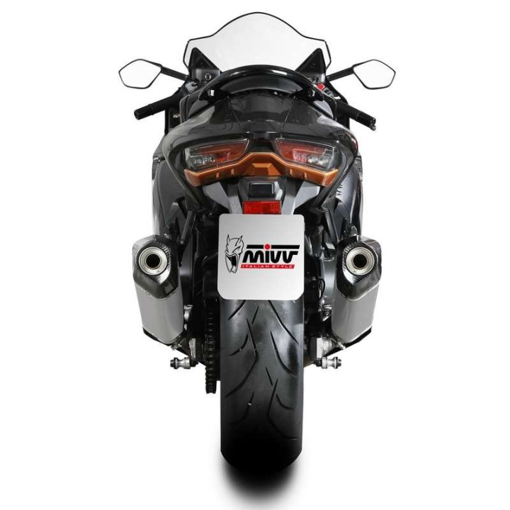 Silencieux homologués (x2) Mivv SPEED EDGE Titane (S.060.LRT) Suzuki GSX1340R HAYABUSA 21-