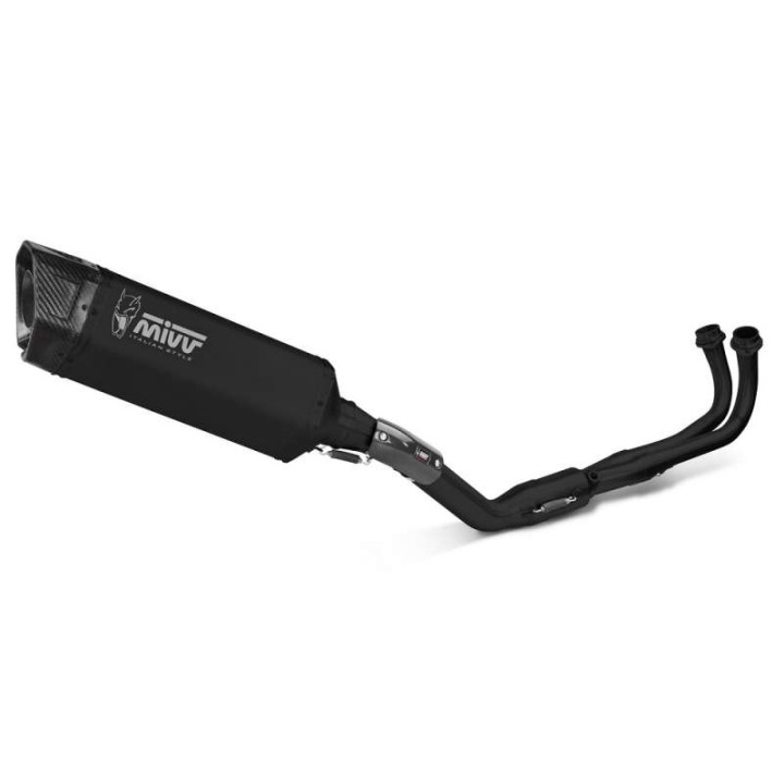 Ligne complète Mivv SR-1 Inox noir (Y.073.LR1XBN) Yamaha T-max 560