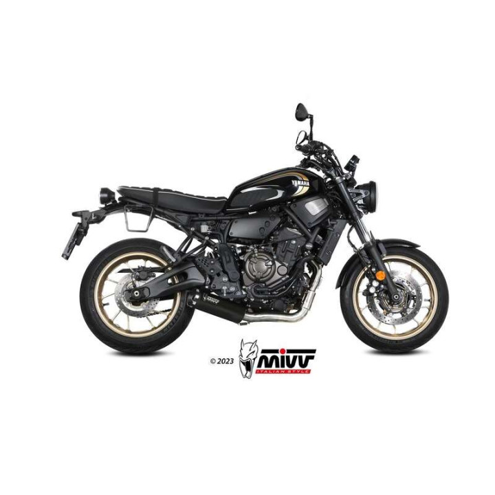 Ligne complète Mivv HR-1 Inox noir (Y.077.LH1BA) Yamaha XSR700