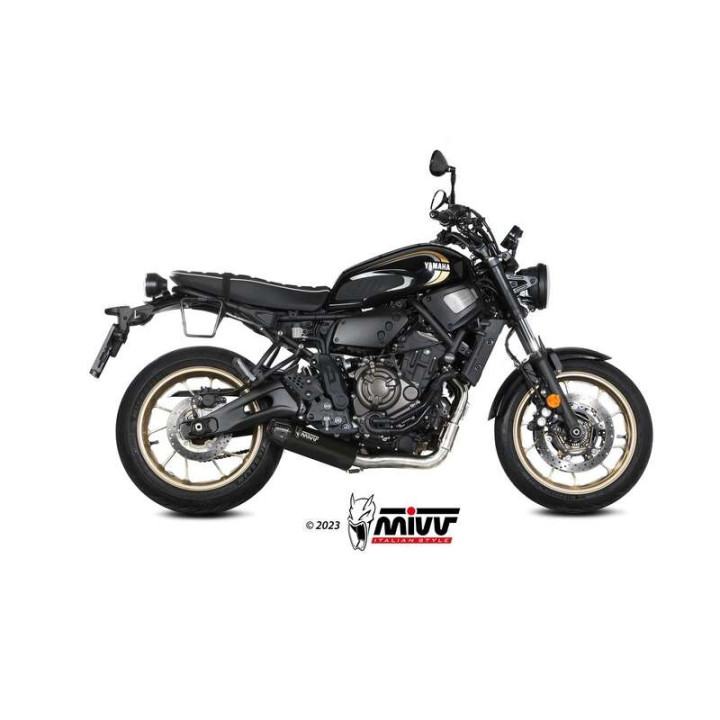 Ligne complète Mivv HR-1 Inox noir (Y.077.LH1BG) Yamaha XSR700