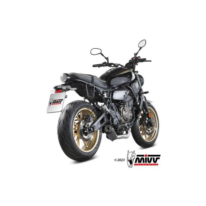 Ligne complète Mivv HR-1 Inox noir (Y.077.LH1BG) Yamaha XSR700