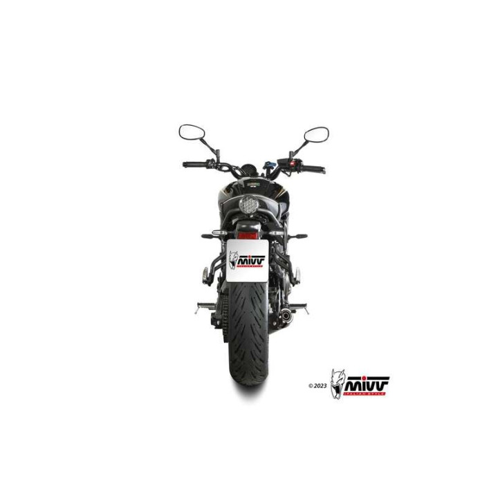 Ligne complète Mivv HR-1 Inox noir (Y.077.LH1BG) Yamaha XSR700