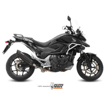 Silencieux homologué Mivv SUONO Inox Noir HONDA NC700/750 INTEGRA Silencieux homologué Mivv SUONO Inox Noir HONDA NC700/750 INTEGRA