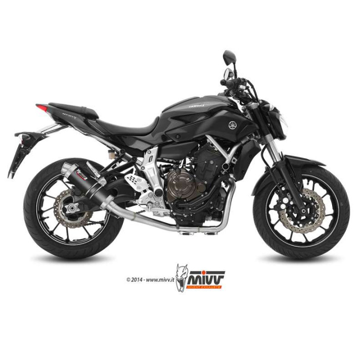 Ligne complète homologuée Mivv GP Carbone Yamaha MT-07
