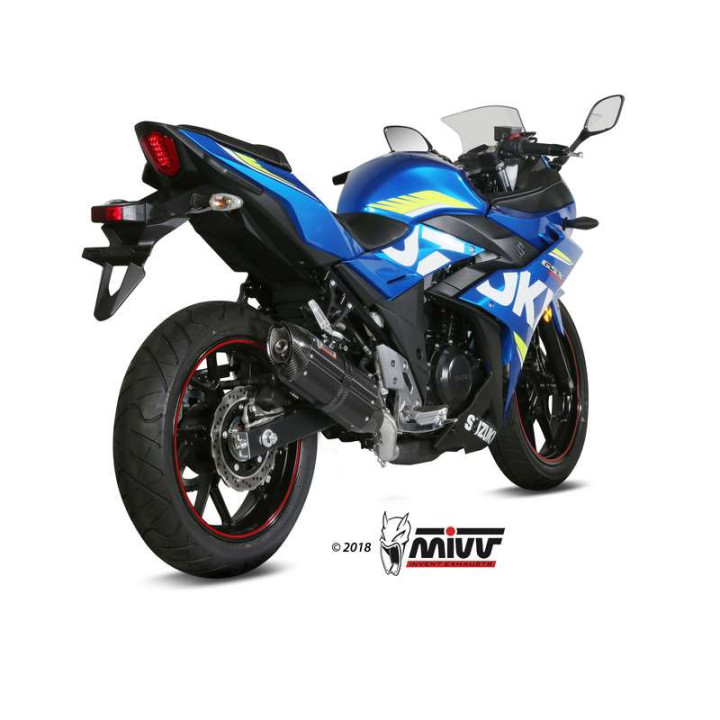 Silencieux homologué Mivv SUONO Inox noir (S.054.L9) Suzuki GSX-R250