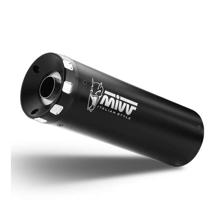 Silencieux (x2) Mivv HR-1 Inox noir (M.014.LH1BA) Moto Guzzi V7 Stone 21-