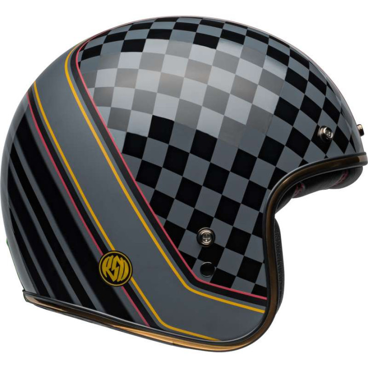 Casque moto Bell CUSTOM 500 RSD Wreakers Gloss Black/Gold