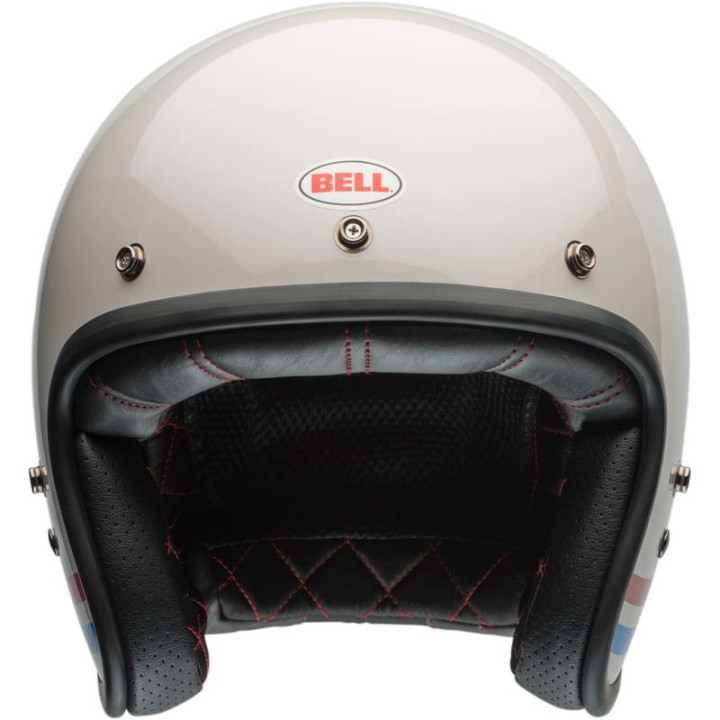 Bell CUSTOM 500 Stripes Pearl motorcycle helmet