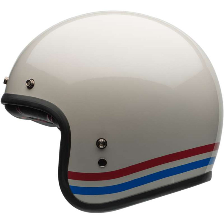 Bell CUSTOM 500 Stripes Pearl motorcycle helmet
