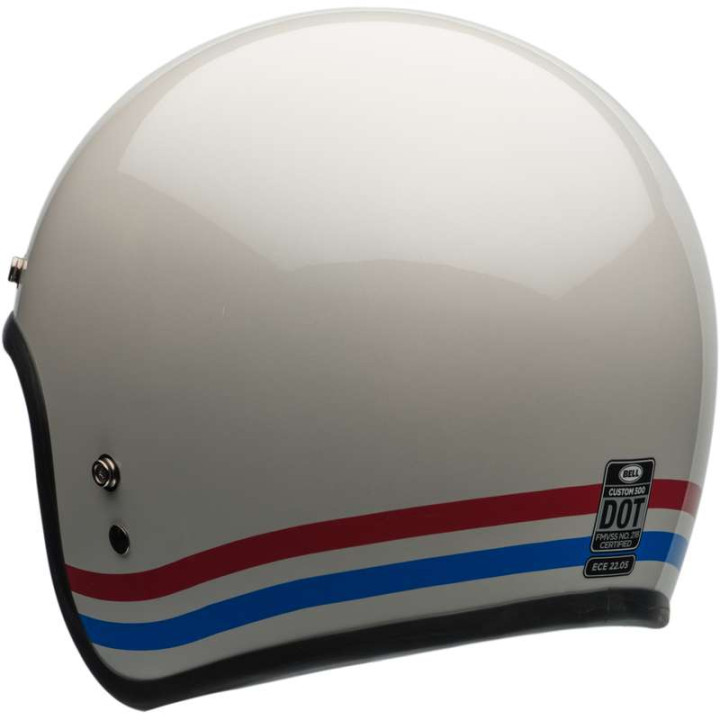 Bell CUSTOM 500 Stripes Pearl motorcycle helmet