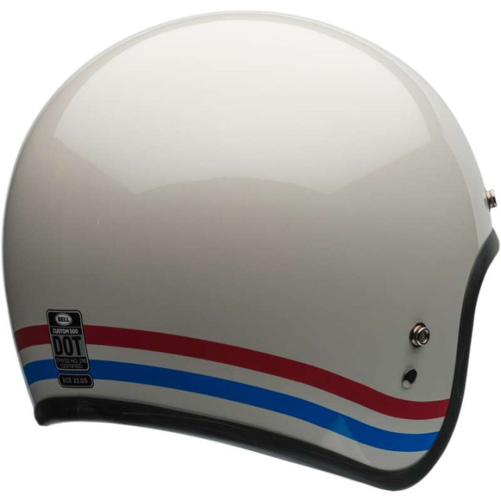 Bell CUSTOM 500 Stripes Pearl motorcycle helmet