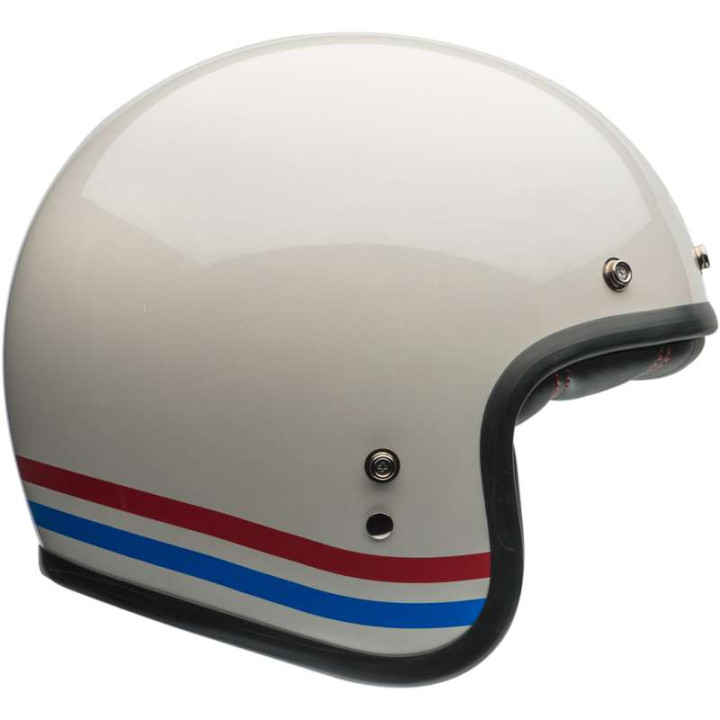Bell CUSTOM 500 Stripes Pearl motorcycle helmet