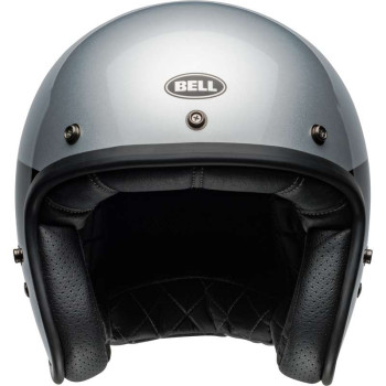 Bell CUSTOM 500 Chassis Gloss Silver Black motorcycle helmet Bell CUSTOM 500 Chassis Gloss Silver Black motorcycle helmet
