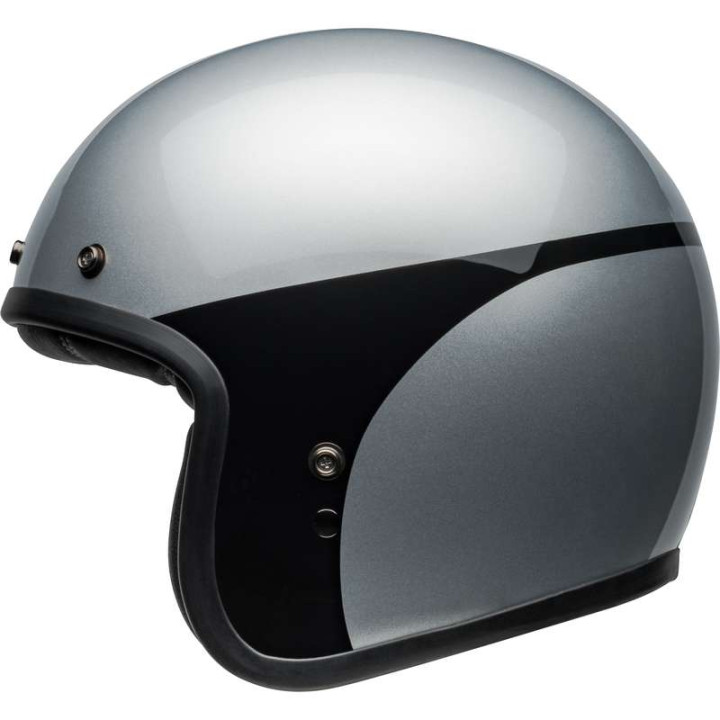 Casque moto Bell CUSTOM 500 Chassis Gloss Silver Black