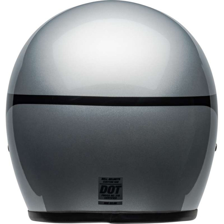 Casque moto Bell CUSTOM 500 Chassis Gloss Silver Black