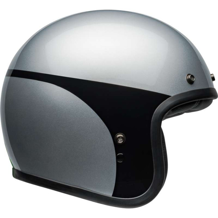 Casque moto Bell CUSTOM 500 Chassis Gloss Silver Black