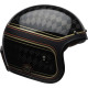 Casque moto Bell CUSTOM 500 Carbon RSD Checkmate Matte Gloss Black/Gold