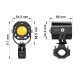 Feux additionnels moto leds ECOBENE 2x25w (PLA8000)