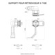Support rétroviseur à tige Quad Lock