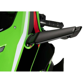 Pair of Puig AILERON KAWASAKI ZX6/10R motorcycle mirrors