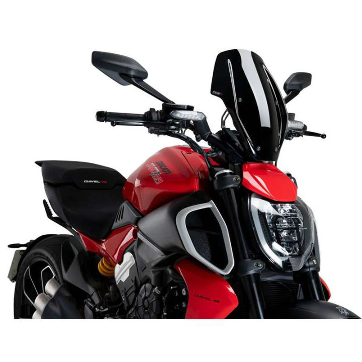 Pare-brise Puig NEW GENERATION REGLABLE (21713) Ducati DIAVEL V4