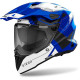Casque moto adventure Airoh 2026 Commander 2 Reveal - Bleu Vert