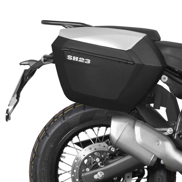 Kit valises Shad SH23 capots alu + supports 3P (R0HM44IF) Royal Enfield HIMALAYAN 450