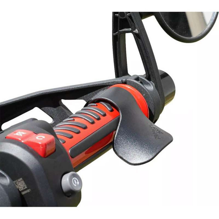Show Chrome butterfly trigger for motorcycle handle