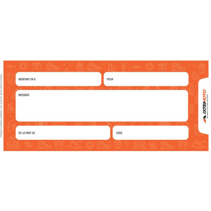 E Ixtem Moto gift voucher