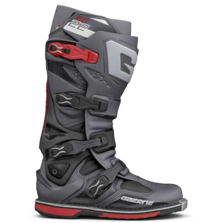 Gaerne SG22 motorcycle boots GREY/RED Gaerne SG22 motorcycle boots GREY/RED