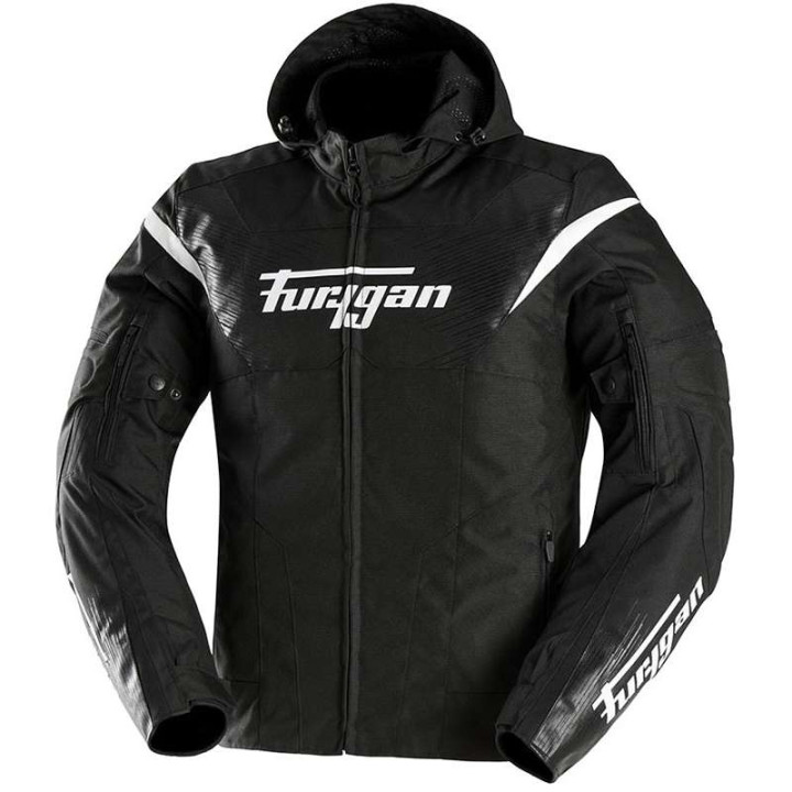 Motorcycle jacket Furygan SHARD Black/White