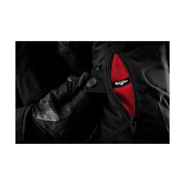 Motorcycle jacket Furygan SHARD Black/White