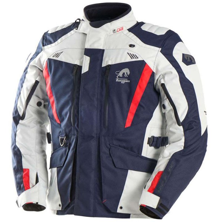 Motorcycle jacket Furygan APALACHES EVO Blue/White/Red