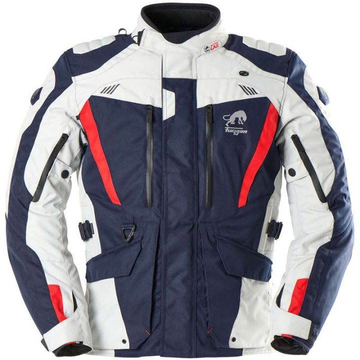 Motorcycle jacket Furygan APALACHES EVO Blue/White/Red