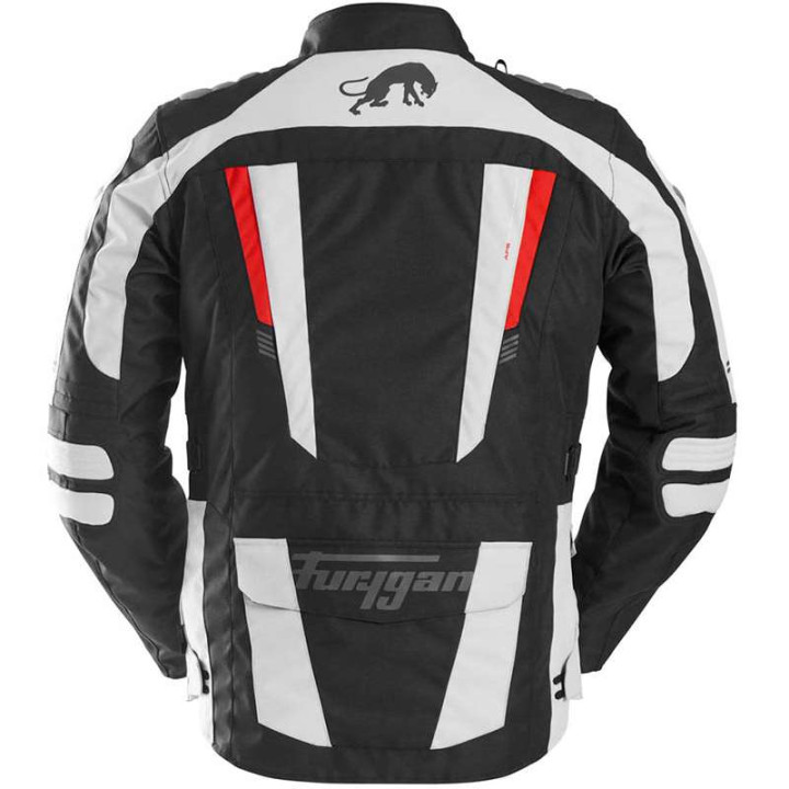 Veste moto Furygan APALACHES EVO Noir/Blanc/Rouge