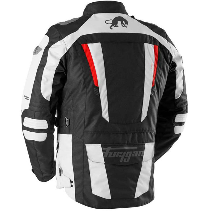 Veste moto Furygan APALACHES EVO Noir/Blanc/Rouge