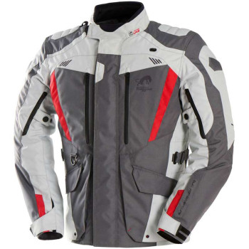 Veste moto Furygan APALACHES EVO Gris/Blanc/Rouge