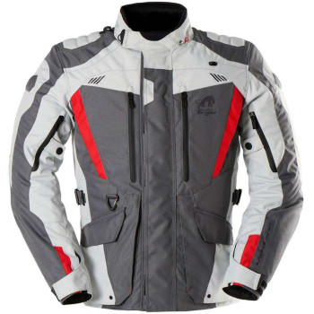 Veste moto Furygan APALACHES EVO Gris/Blanc/Rouge