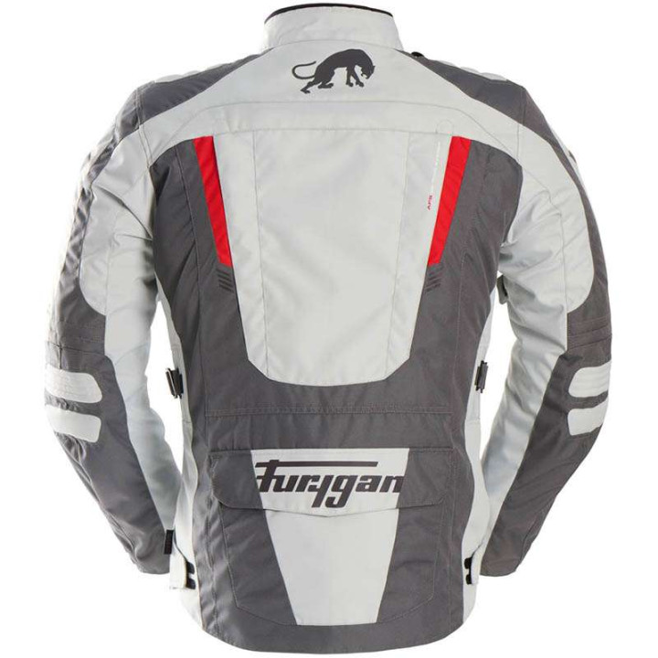 Motorcycle jacket Furygan APALACHES EVO Grey/White/Red