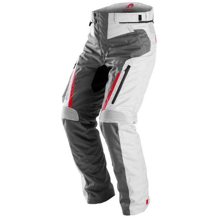Pantalon moto Furygan KILLINGTON Gris/Blanc/Rouge