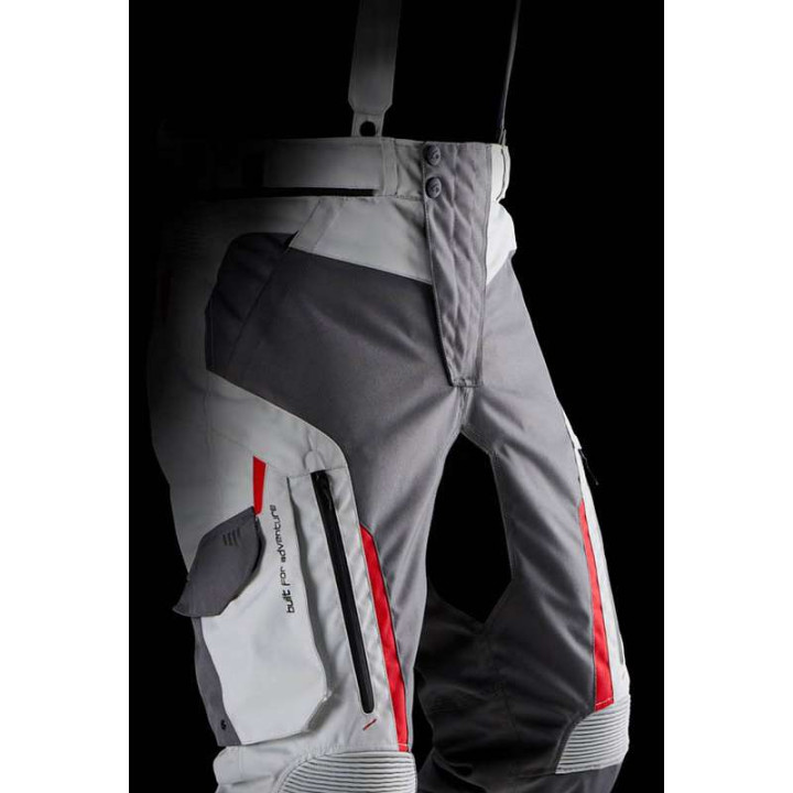 Pantalon moto Furygan KILLINGTON Gris/Blanc/Rouge
