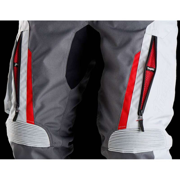 Pantalon moto Furygan KILLINGTON Gris/Blanc/Rouge