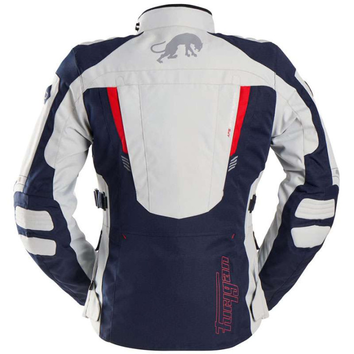 Motorcycle jacket Furygan APALACHES LADY EVO Blue/White/Red