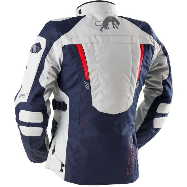 Motorcycle jacket Furygan APALACHES LADY EVO Blue/White/Red