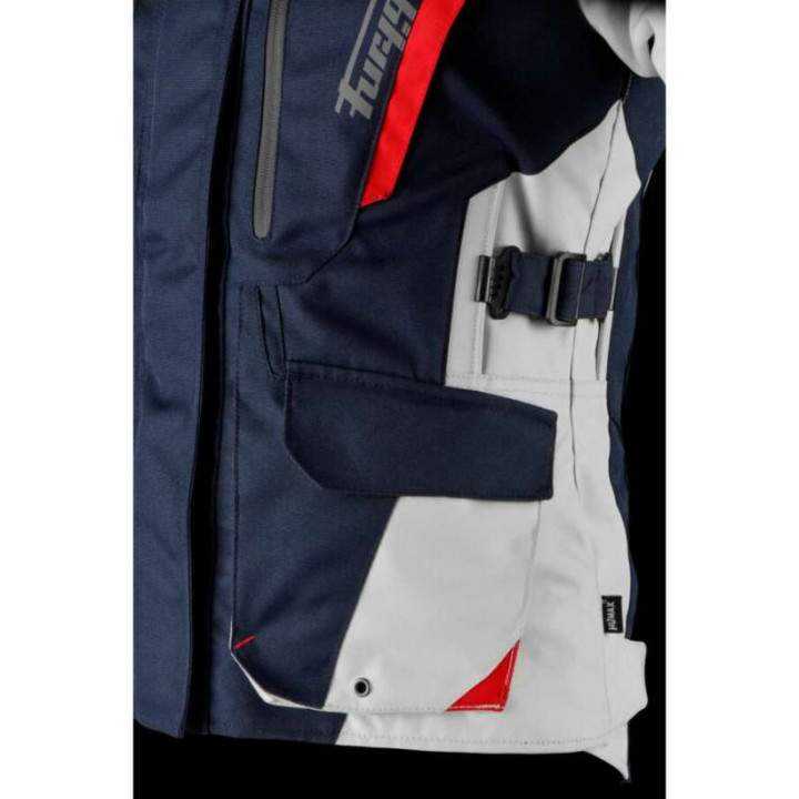 Motorcycle jacket Furygan APALACHES LADY EVO Blue/White/Red