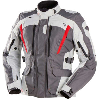 Veste moto Furygan APALACHES LADY EVO Gris/Blanc/Rouge