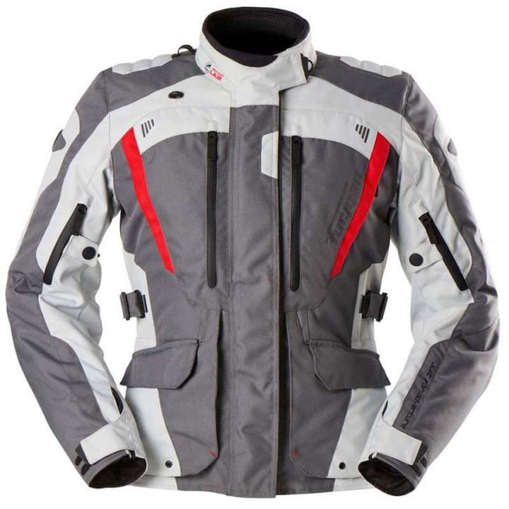 Veste moto Furygan APALACHES LADY EVO Gris/Blanc/Rouge