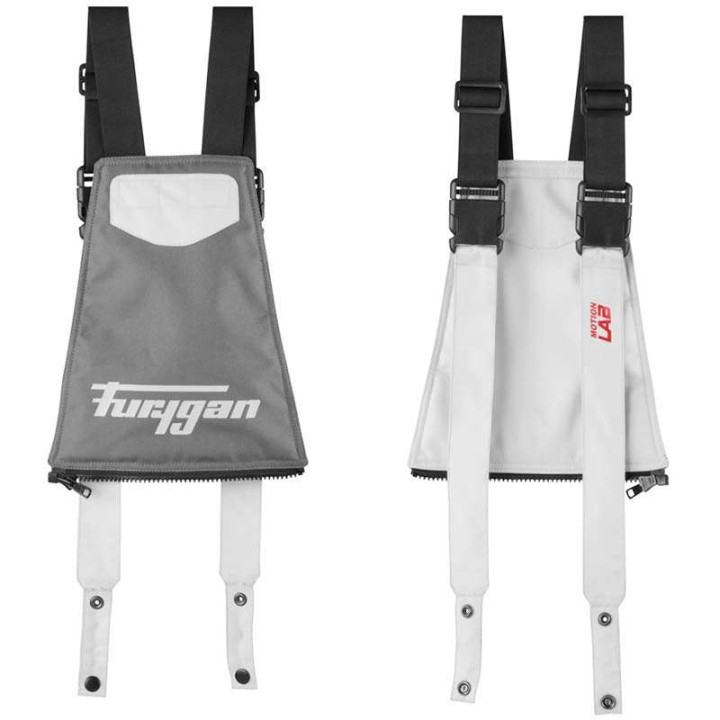 Pantalon moto Furygan KILLINGTON LADY Gris/Blanc/Rouge