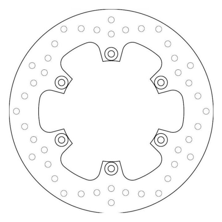 Brembo Oro Series brake disc 68B407E4 T-MAX 500, FZS FAZER 1000, XJR 1300, MT-01