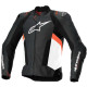Blouson moto cuir Alpinestars MISSILE V3 AIRFLOW Noir/Blanc/Rouge Blouson moto cuir Alpinestars MISSILE V3 AIRFLOW Noir/Blanc/Rouge